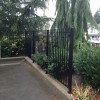 5' high picket fence with relief channel
